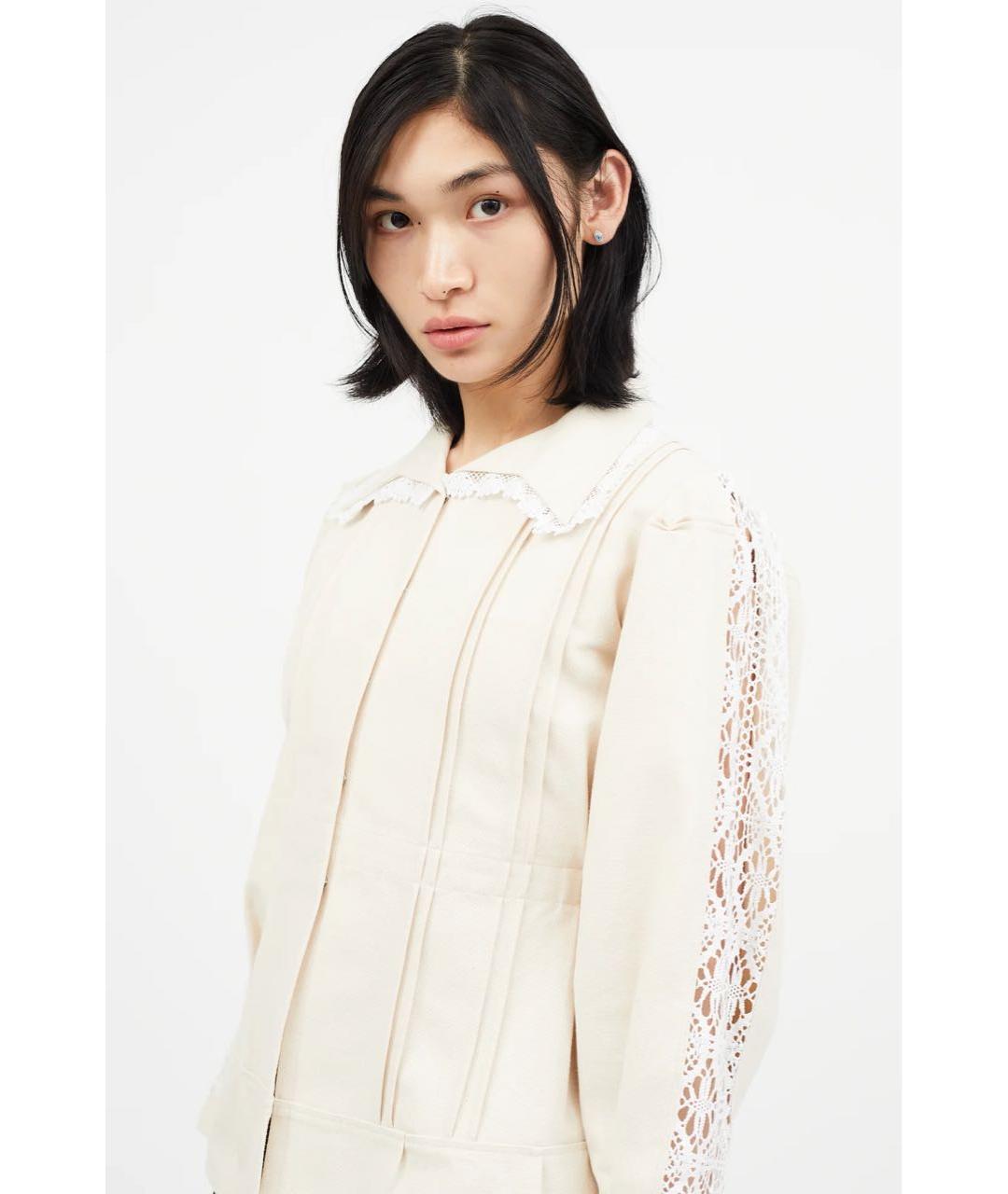 MAISON MARGIELA Бежевая хлопковая куртка, фото 5