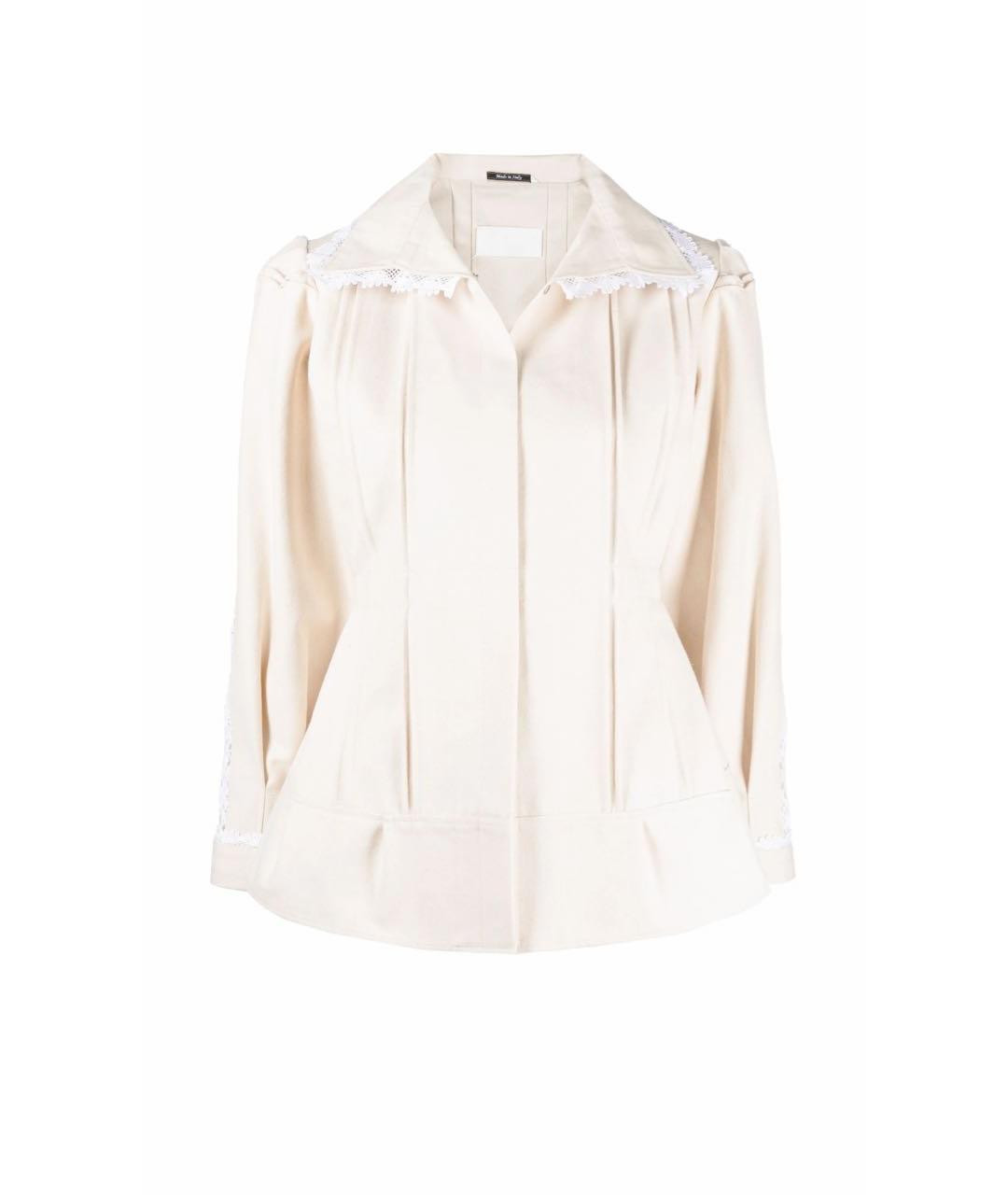 MAISON MARGIELA Бежевая хлопковая куртка, фото 1