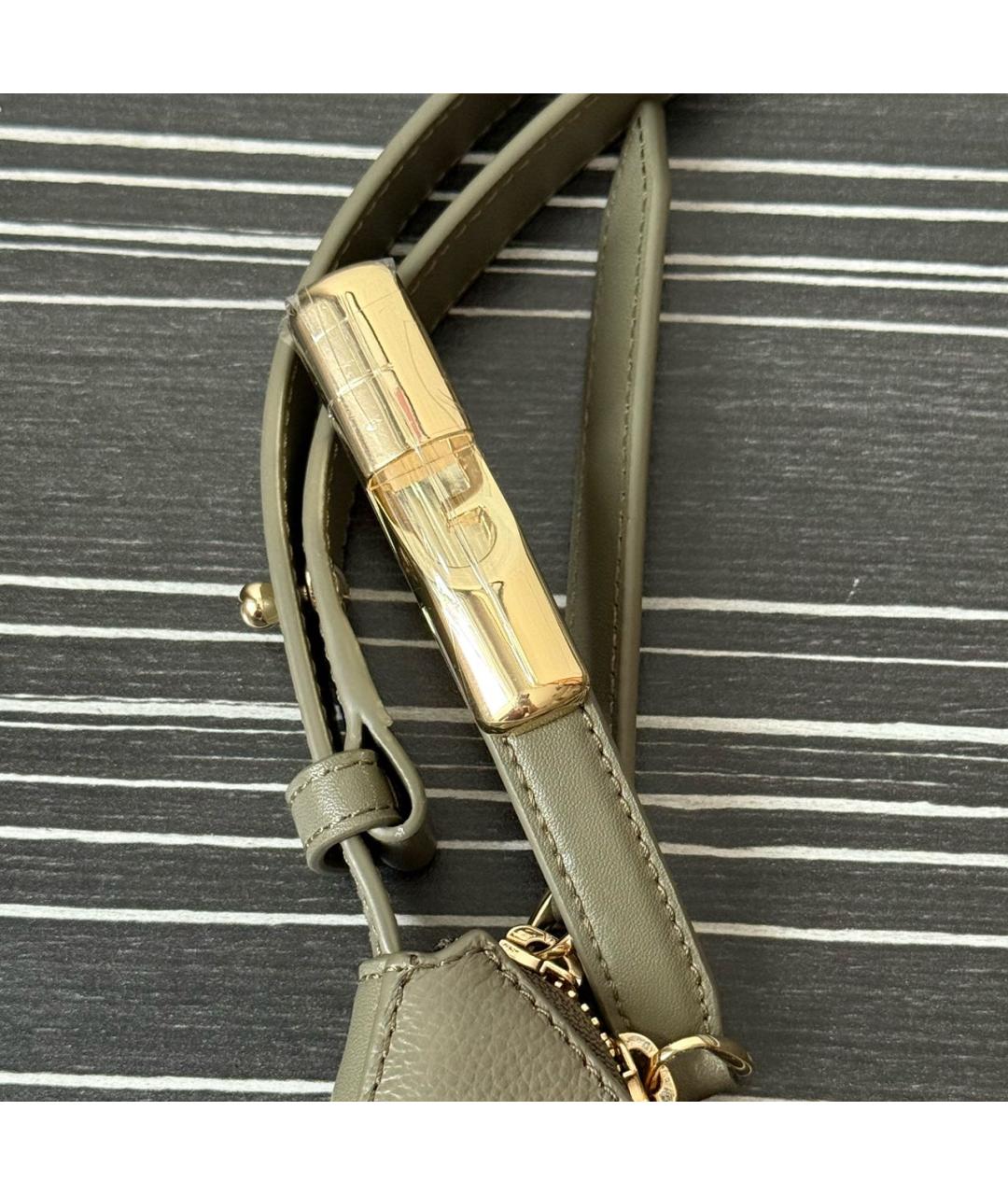 FURLA Зеленая кожаная сумка через плечо, фото 5