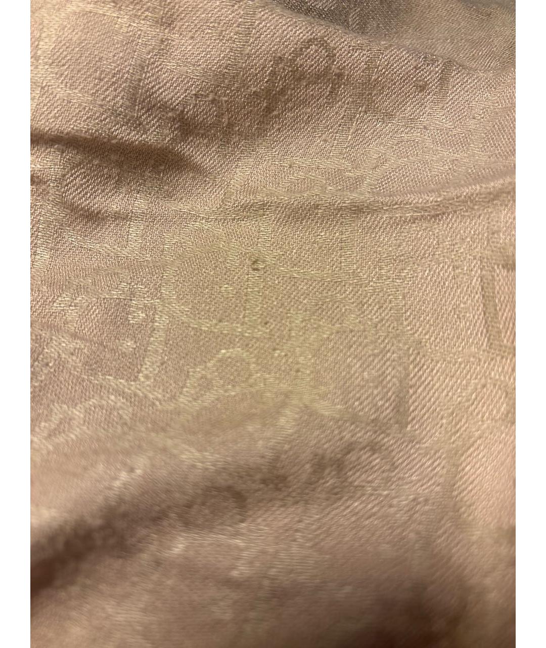 CHRISTIAN DIOR Бежевый шарф, фото 4