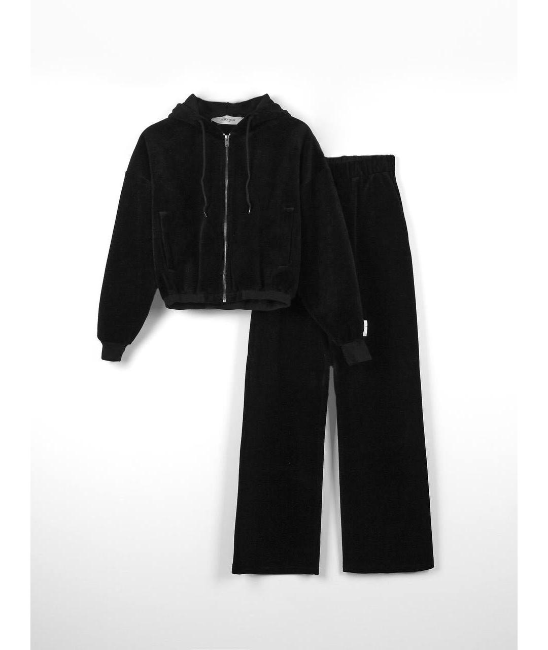 GOLDEN GOOSE DELUXE BRAND Черный велюровый костюм с брюками, фото 9