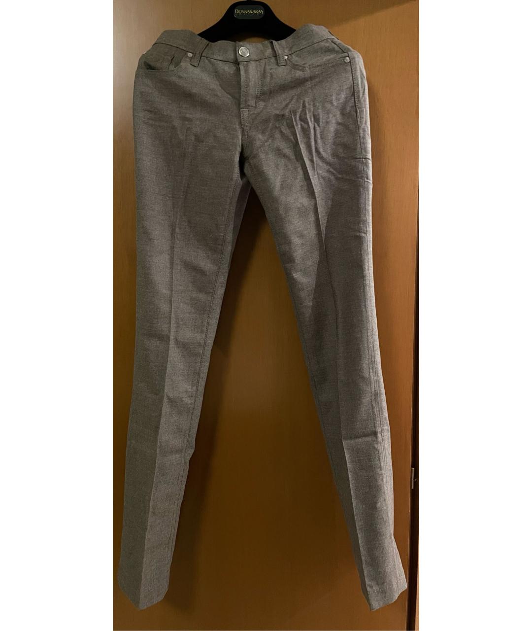 JACOB COHEN Коричневые хлопко-кашемировые прямые джинсы, фото 9