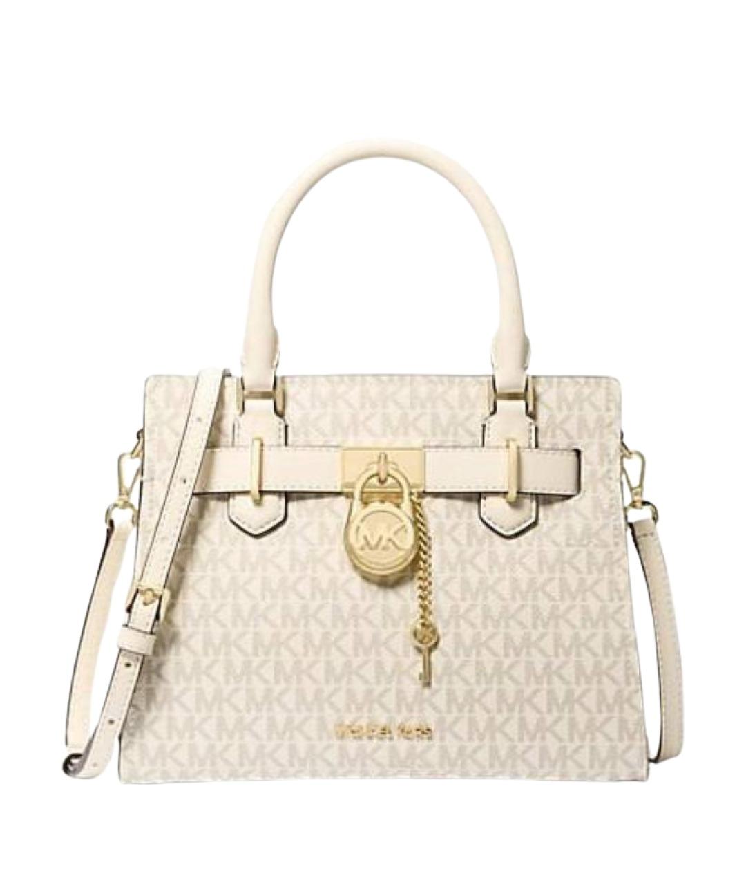 MICHAEL KORS Бежевая сумка с короткими ручками из искусственной кожи, фото 1