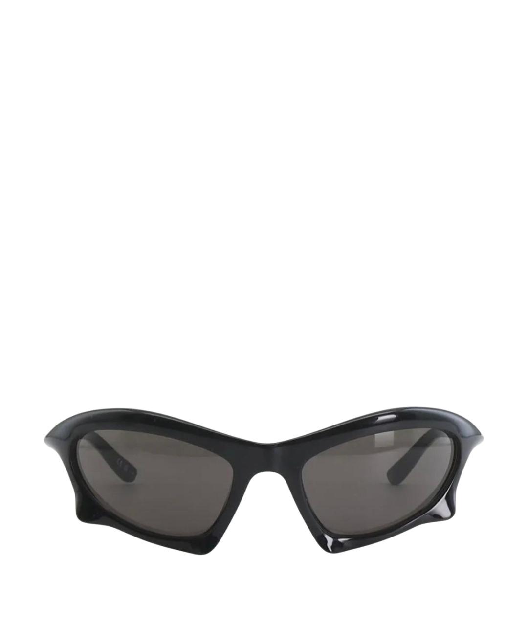 BALENCIAGA Черные пластиковые солнцезащитные очки, фото 1