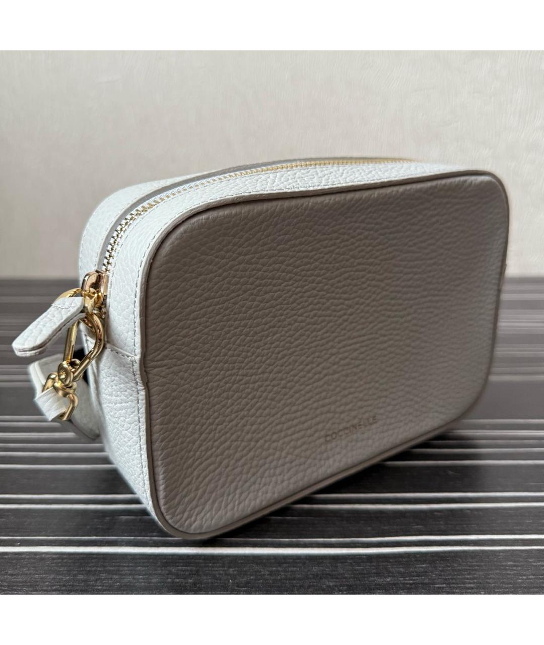 COCCINELLE Голубая кожаная сумка через плечо, фото 2