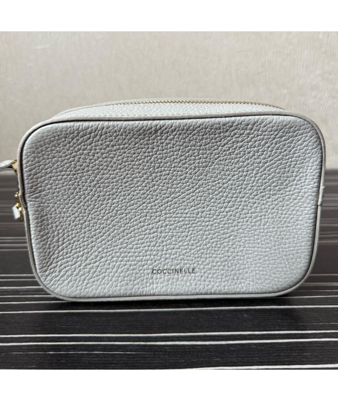 COCCINELLE Голубая кожаная сумка через плечо, фото 7