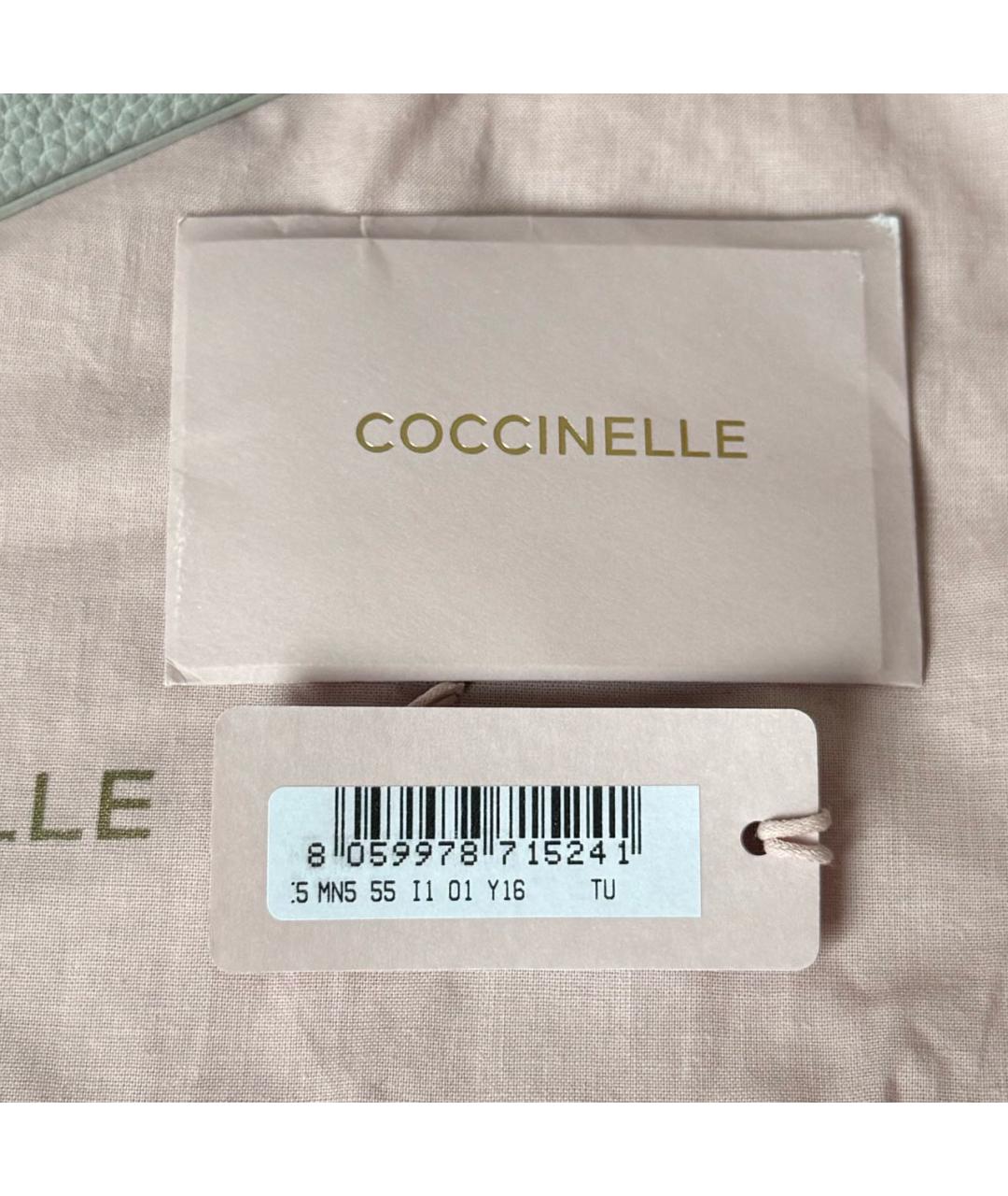 COCCINELLE Голубая кожаная сумка через плечо, фото 6