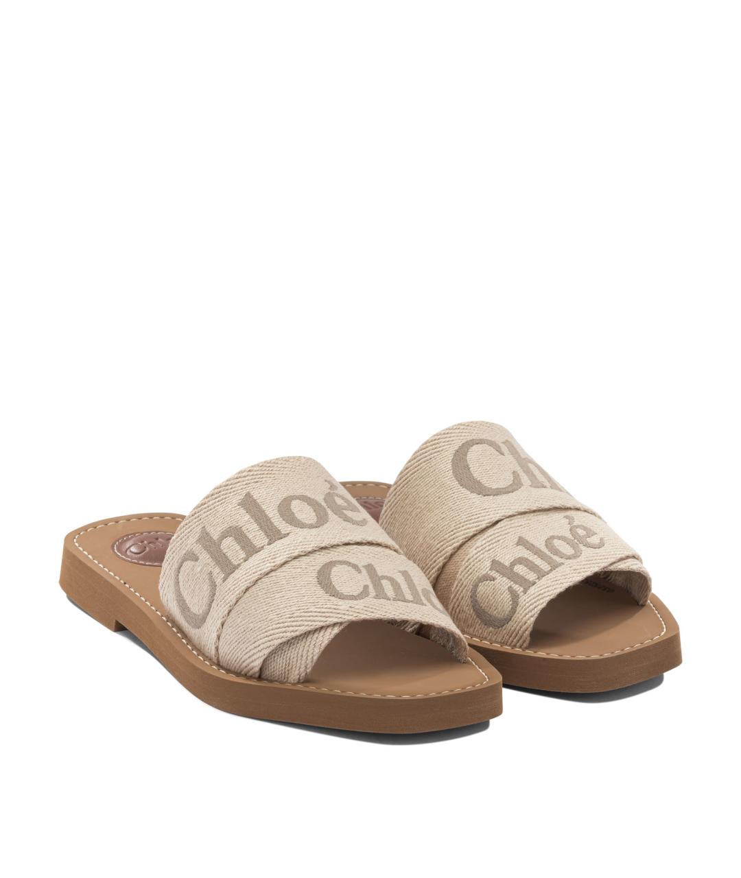 CHLOE Бежевые сандалии, фото 2