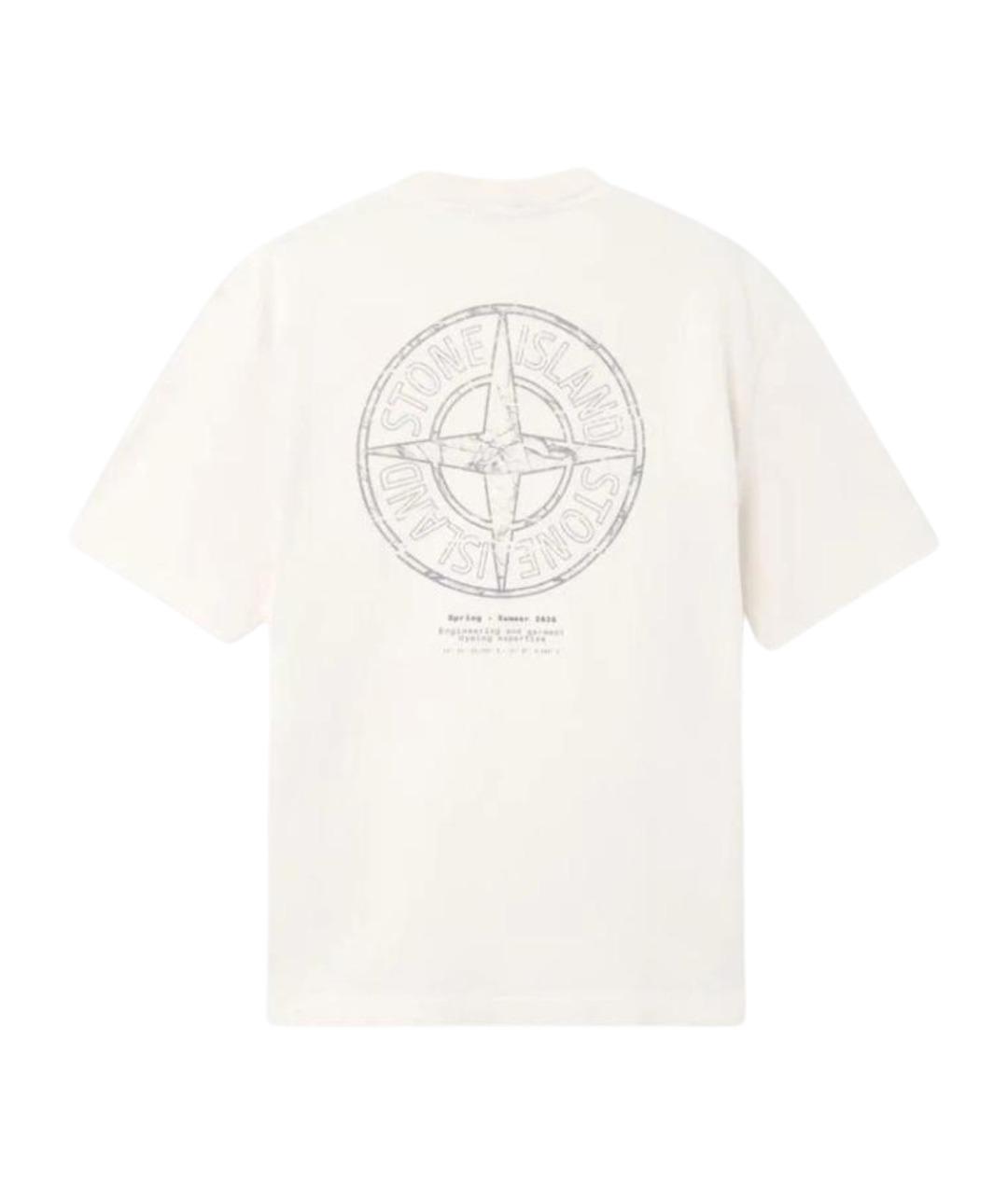 STONE ISLAND Хлопковая футболка, фото 2