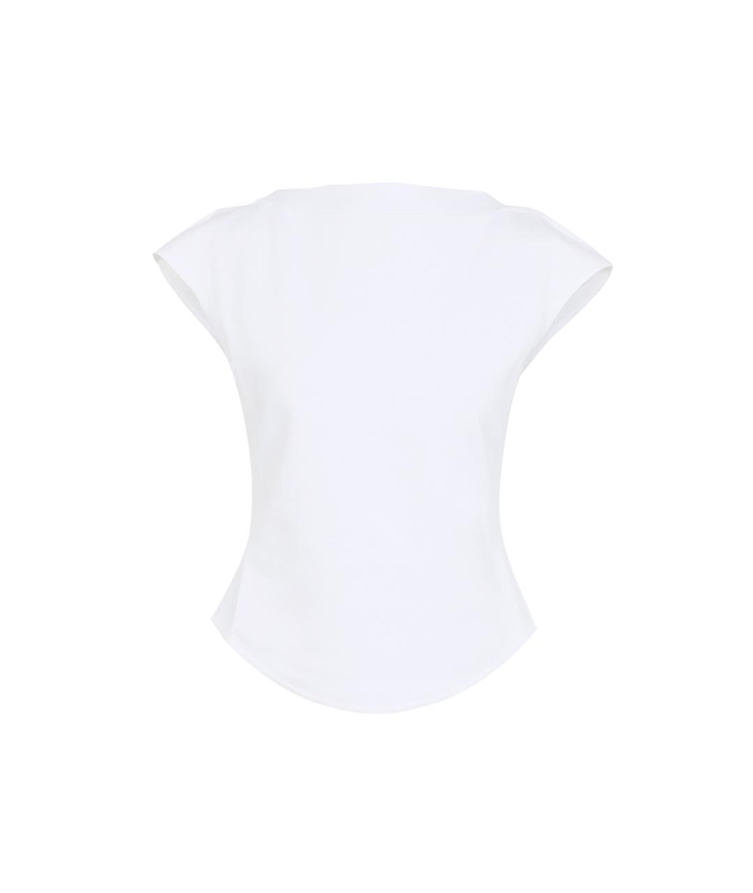 ALAIA Белая хлопковая футболка, фото 1