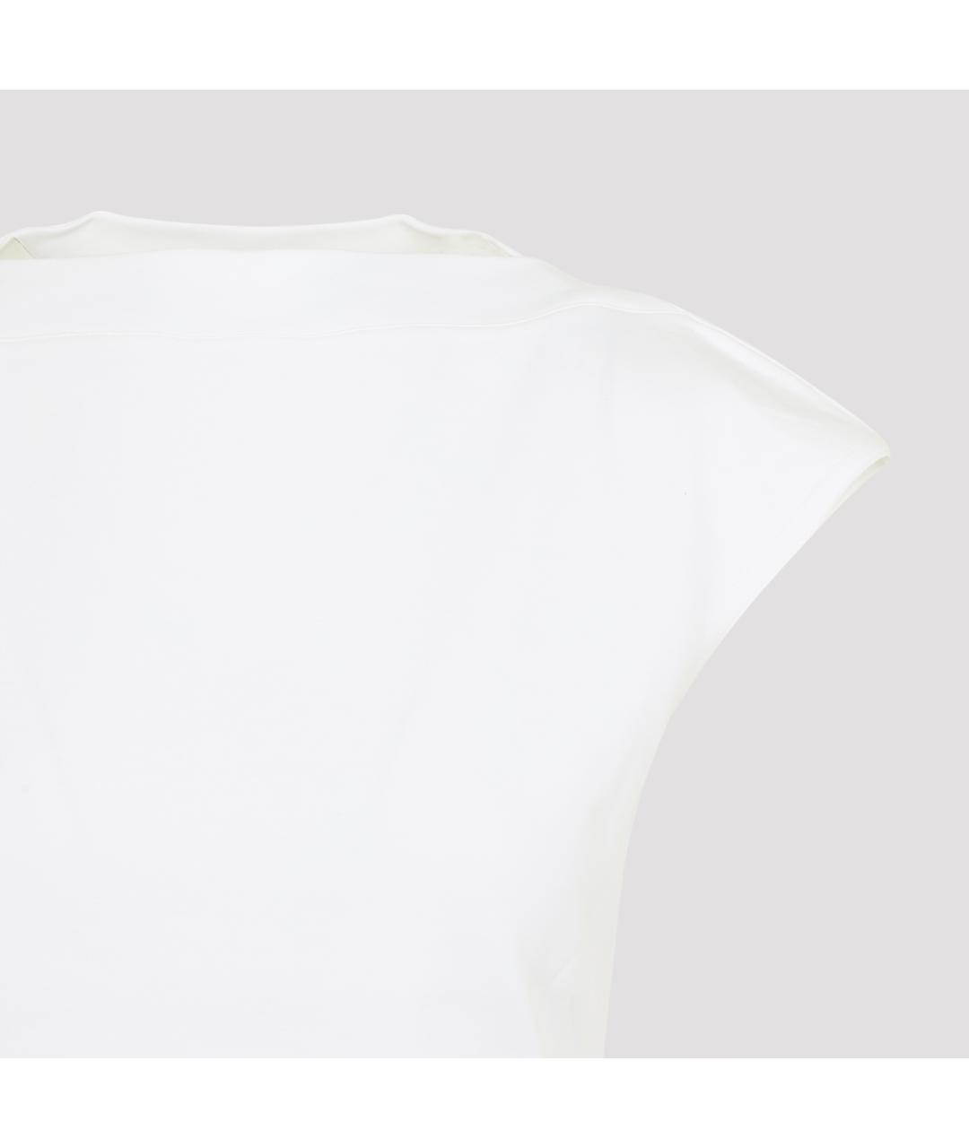ALAIA Белая хлопковая футболка, фото 3