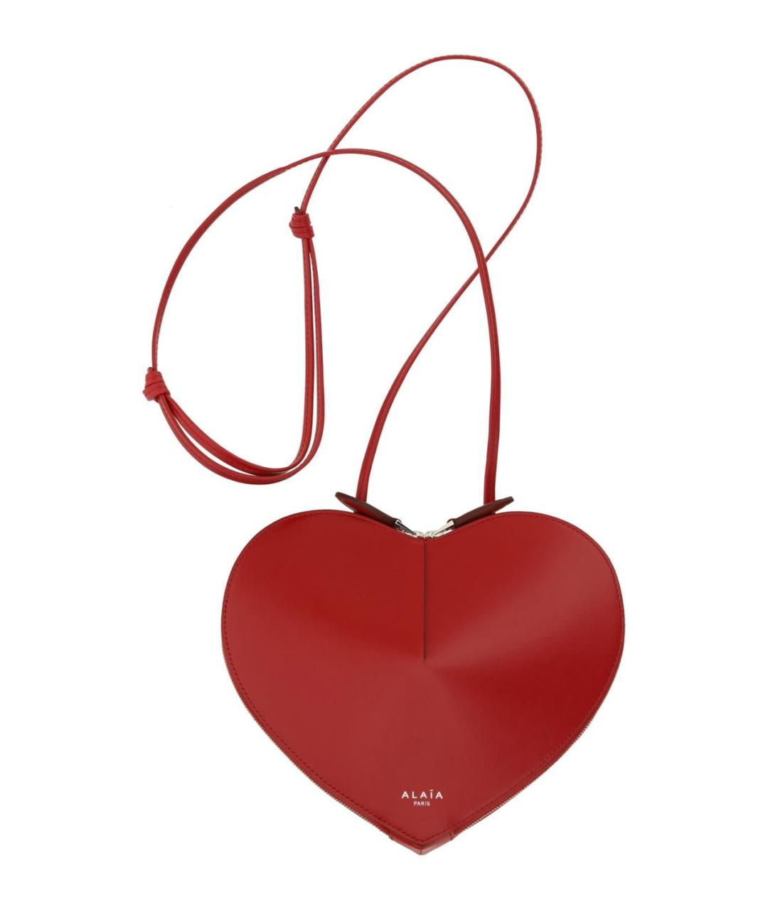 ALAIA Красная кожаная сумка через плечо, фото 1