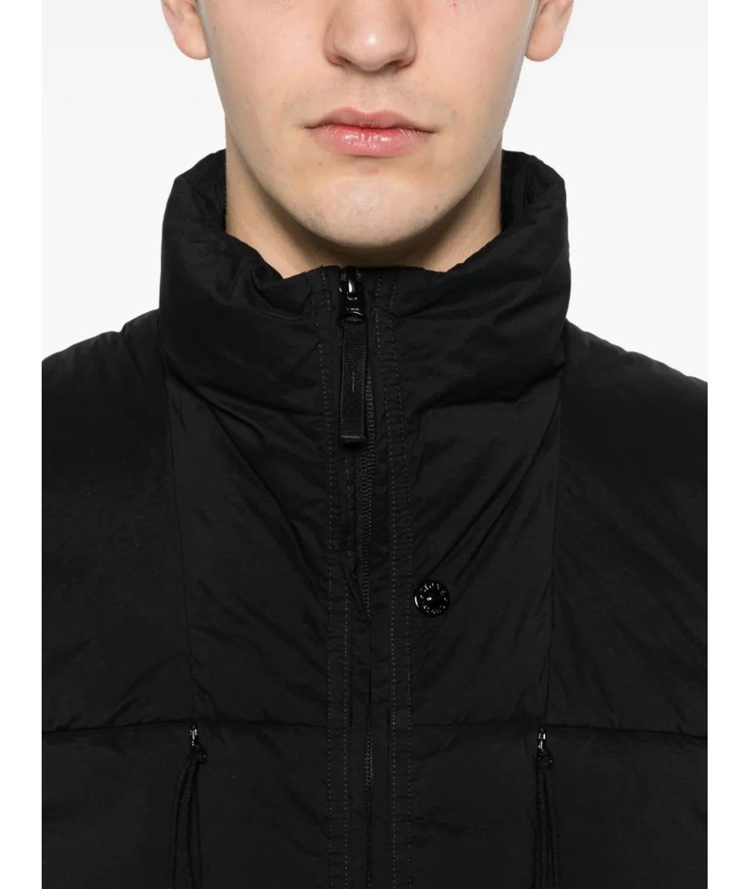 STONE ISLAND Черный полиэстеровый жилет, фото 5