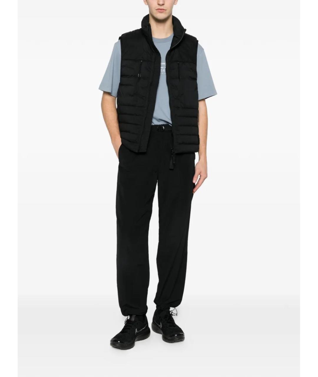 STONE ISLAND Черный полиэстеровый жилет, фото 2