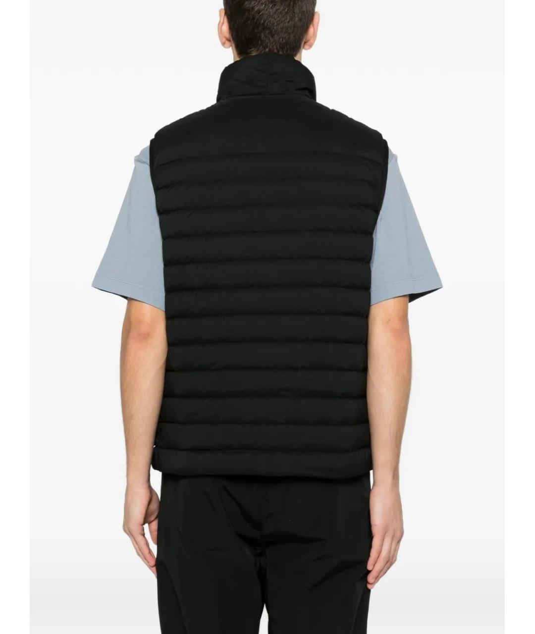 STONE ISLAND Черный полиэстеровый жилет, фото 4
