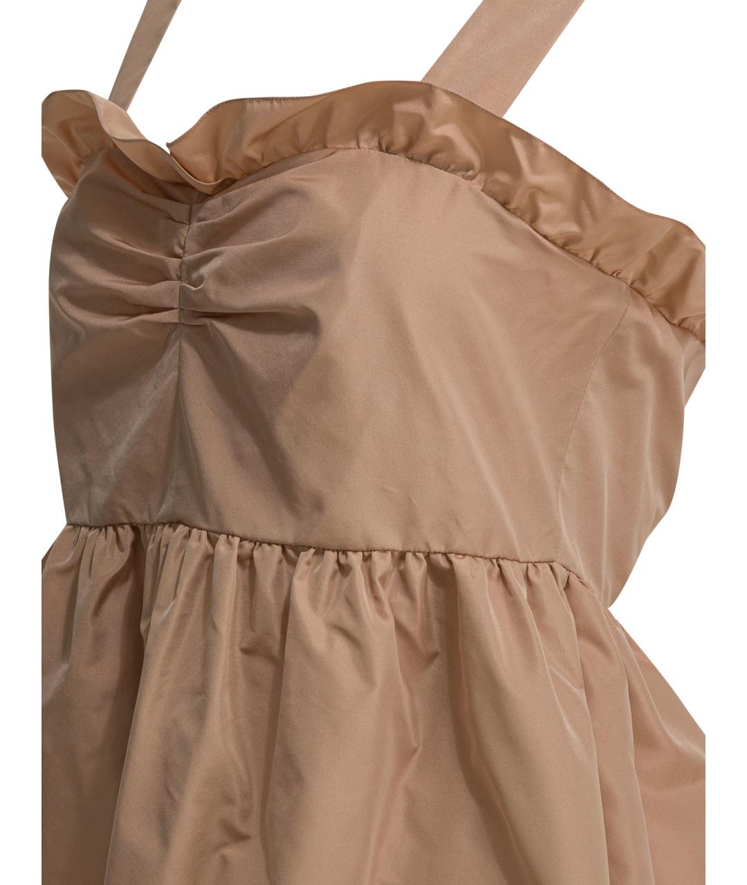 CHLOE Розовое шелковое повседневное платье, фото 4