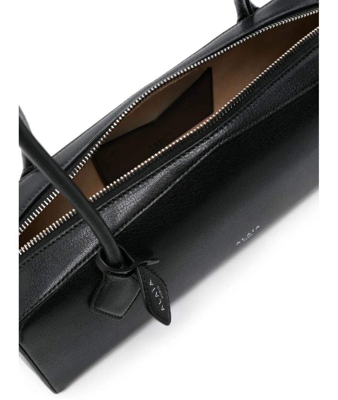 ALAIA Черная кожаная сумка через плечо, фото 3