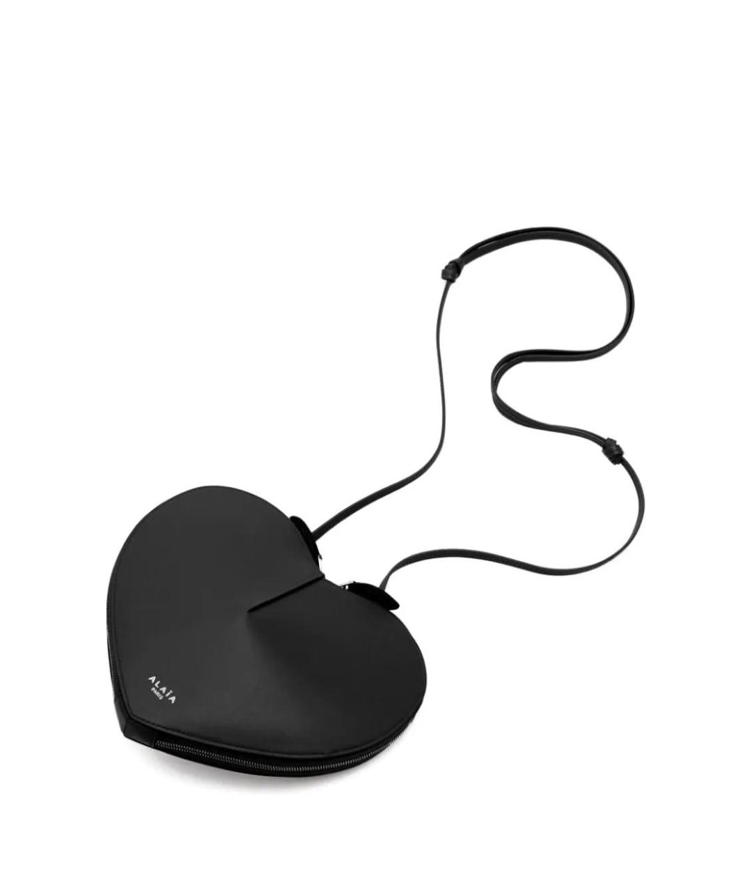 ALAIA Черная кожаная сумка через плечо, фото 2