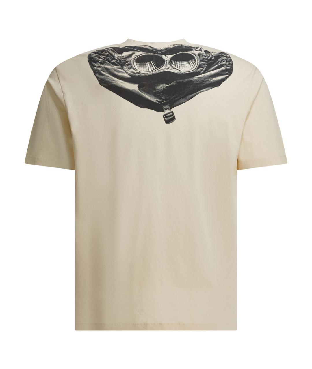 CP COMPANY Белая хлопковая футболка, фото 2