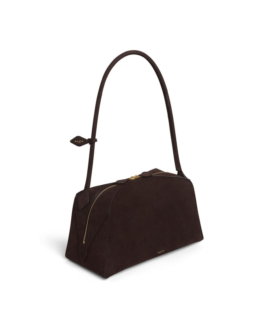 ALAIA Коричневая кожаная сумка через плечо, фото 3