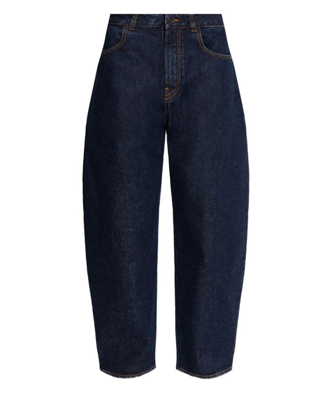ALAIA Темно-синие хлопковые прямые джинсы, фото 1