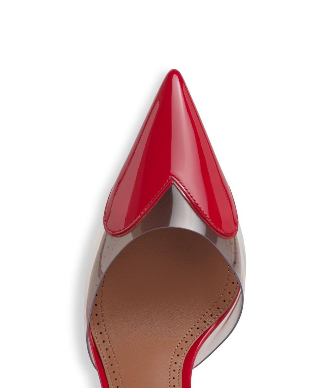 ALAIA Красные кожаные мюли, фото 4