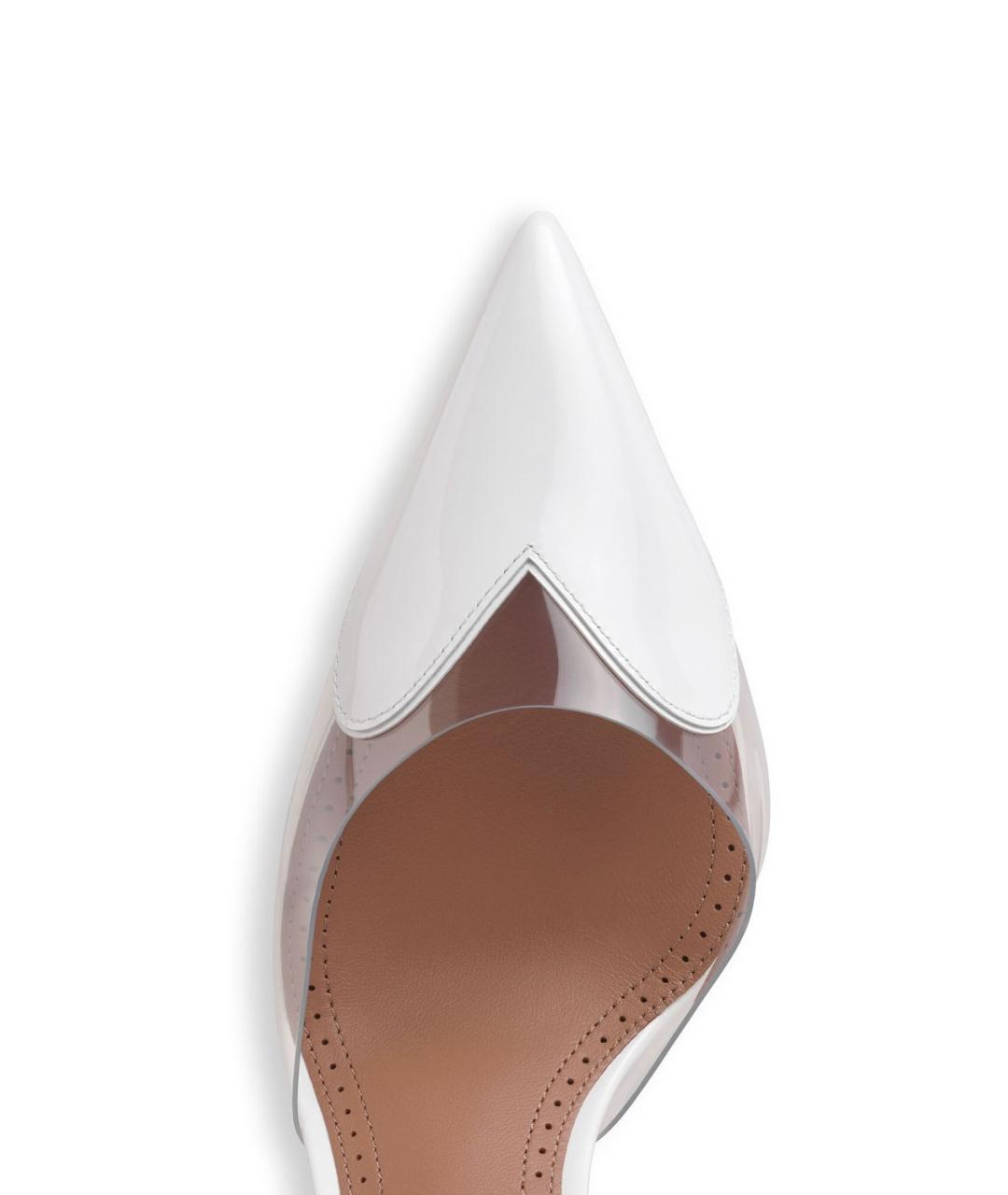 ALAIA Белые кожаные мюли, фото 4