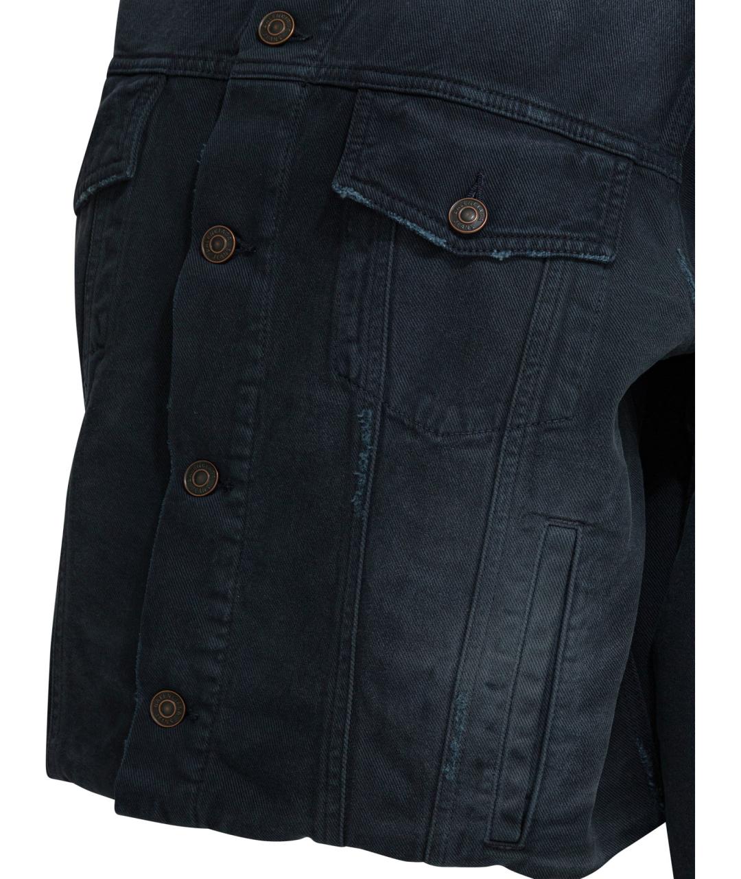 BALENCIAGA Синяя хлопковая куртка, фото 4