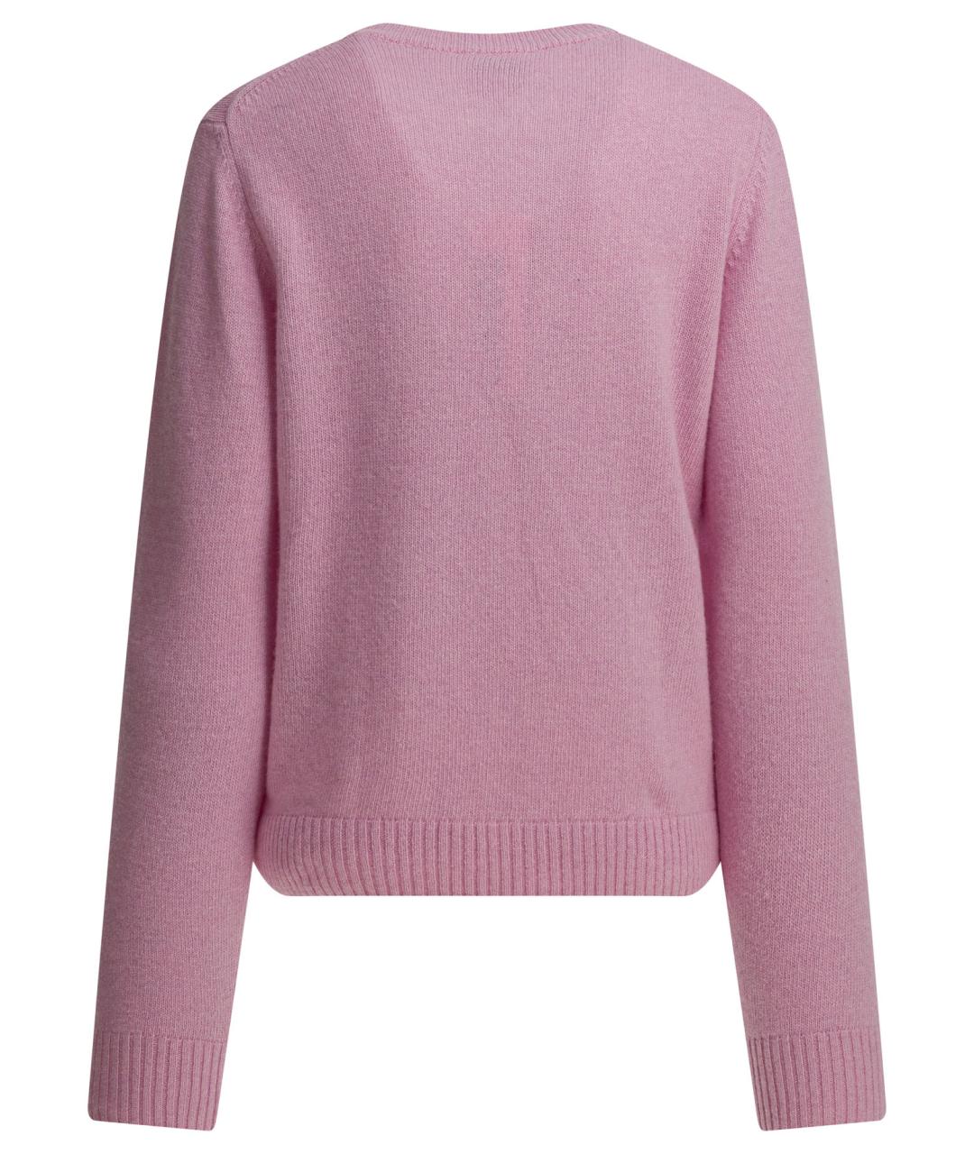 GANNI Розовый шерстяной джемпер / свитер, фото 2