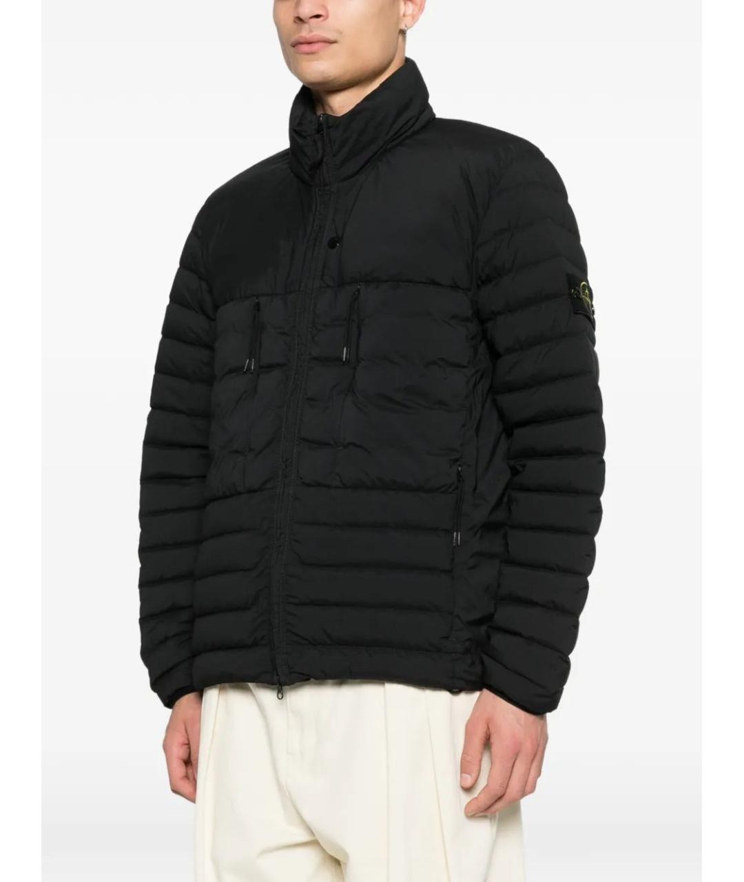 STONE ISLAND Черная полиэстеровая куртка, фото 3