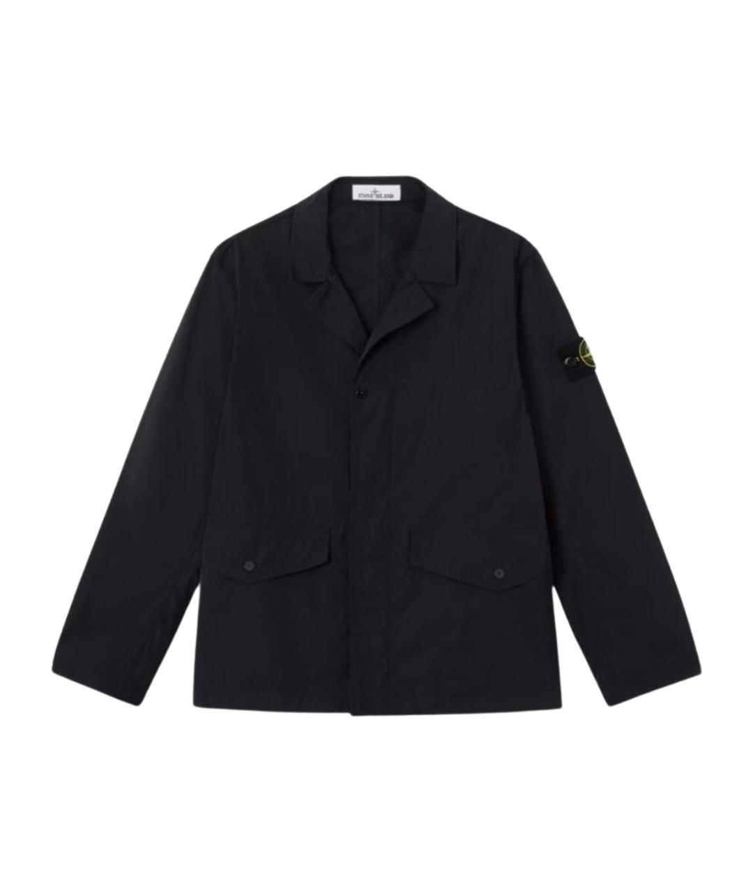 STONE ISLAND Черная полиэстеровая парка, фото 1