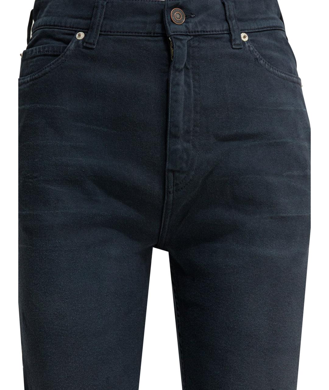 BALENCIAGA Синие хлопковые прямые джинсы, фото 3