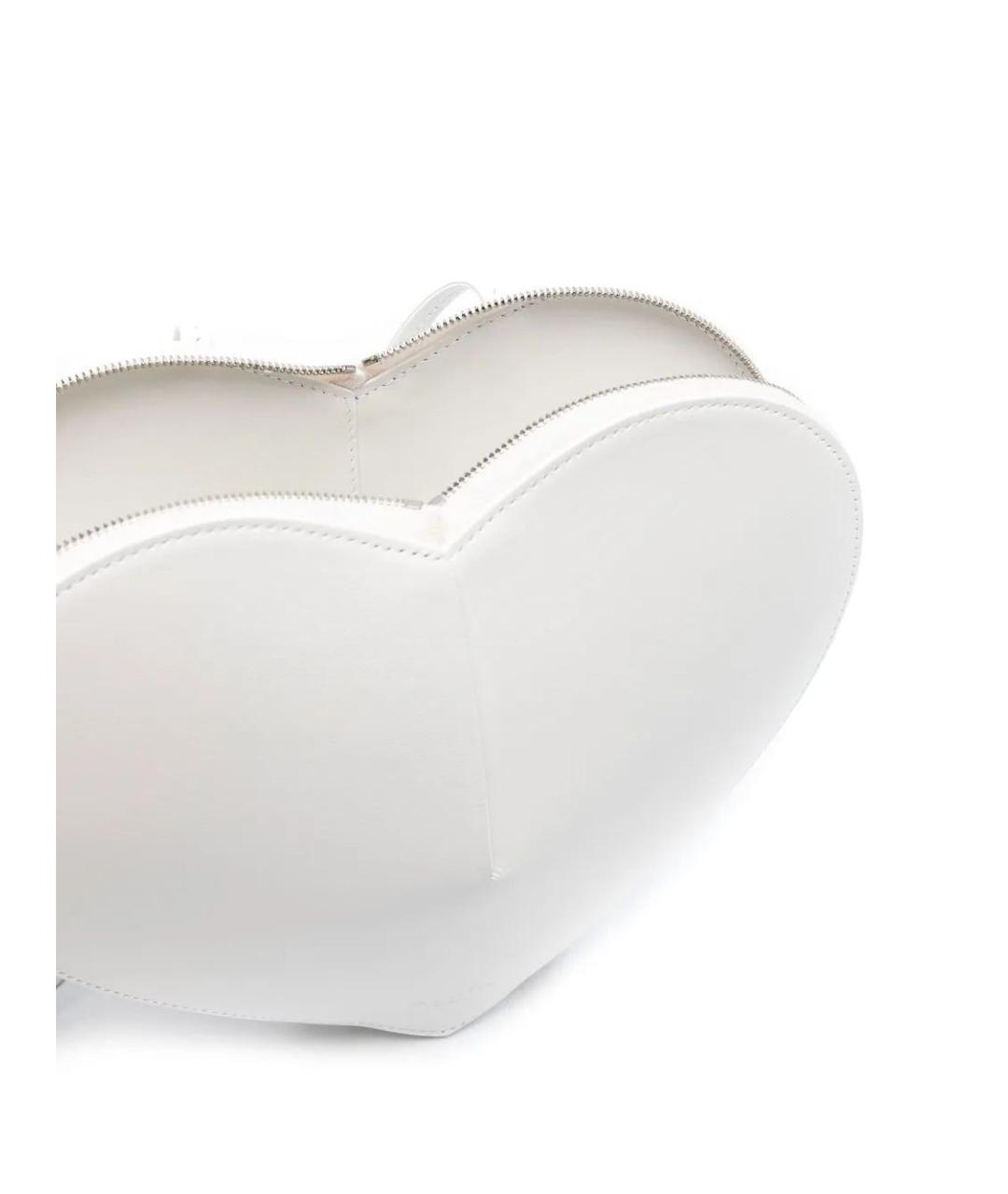 ALAIA Белая кожаная сумка через плечо, фото 4