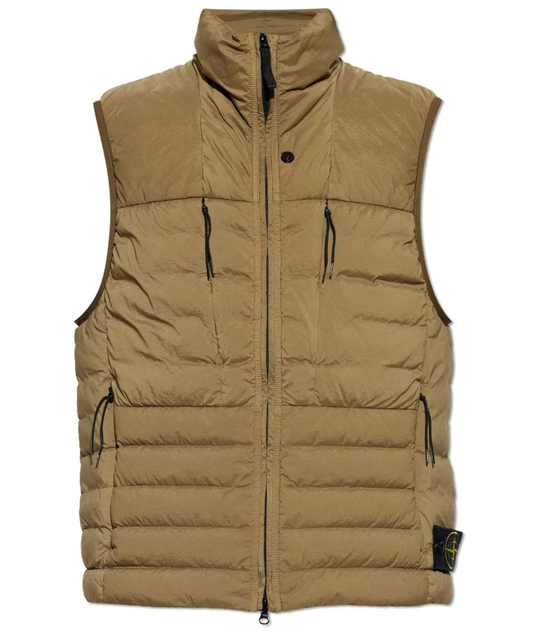 STONE ISLAND Хаки полиэстеровый жилет, фото 1