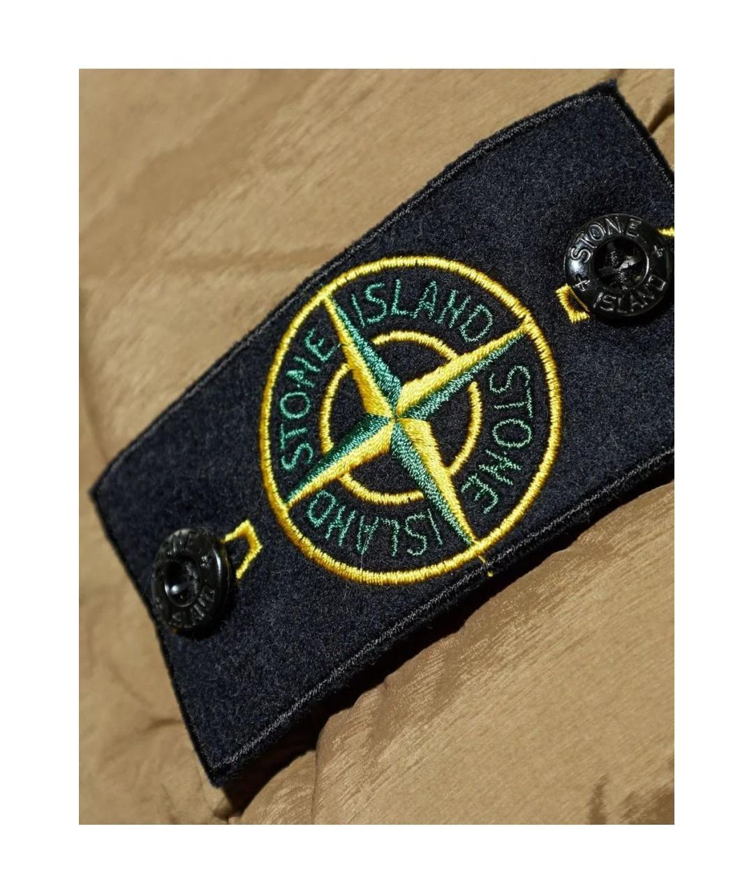 STONE ISLAND Хаки полиэстеровый жилет, фото 5