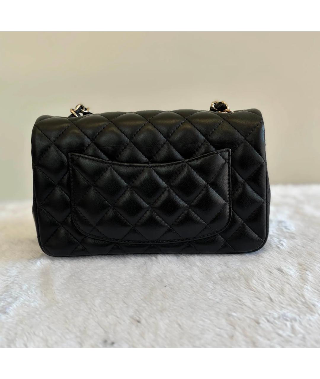 CHANEL Черная кожаная сумка через плечо, фото 3