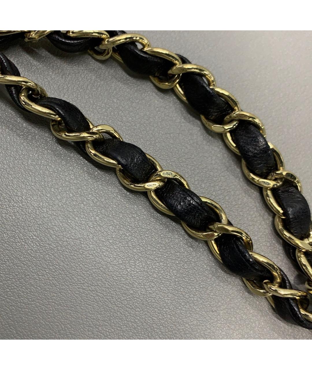 CHANEL Черная кожаная сумка через плечо, фото 9