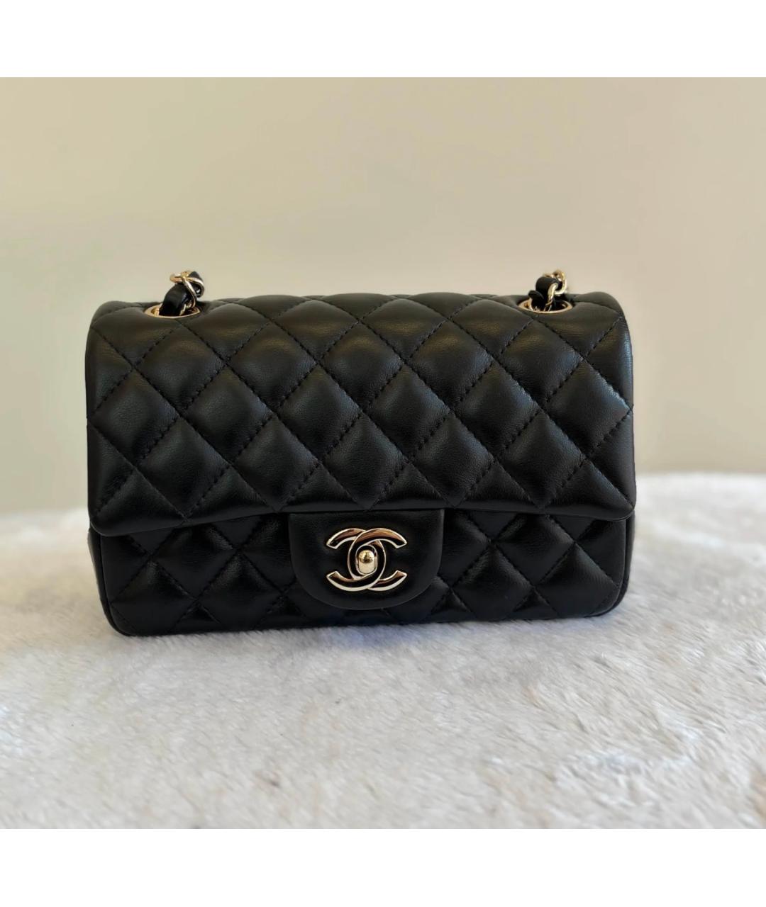 CHANEL Черная кожаная сумка через плечо, фото 2