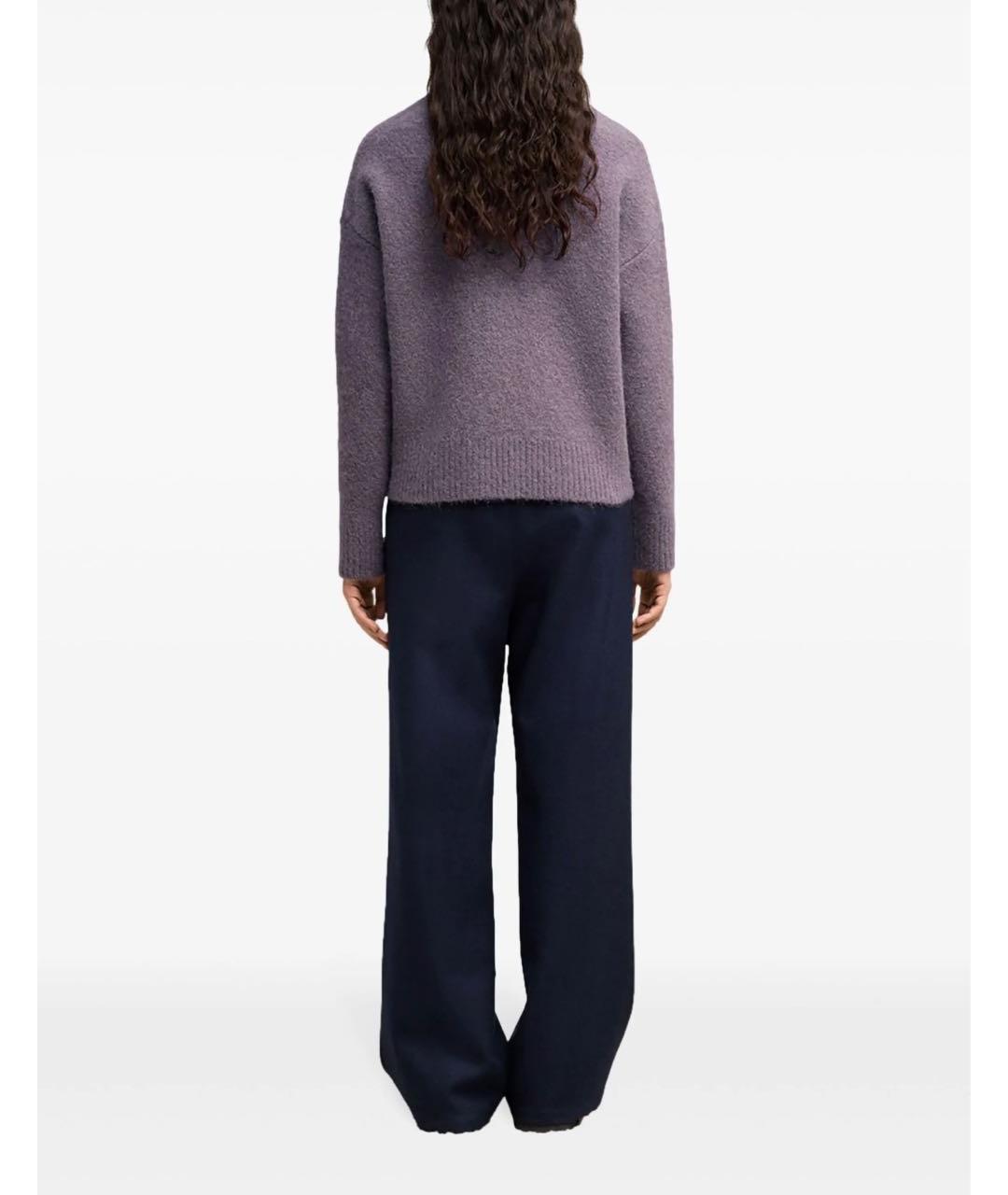 Ami Paris Фиолетовый шерстяной джемпер / свитер, фото 4