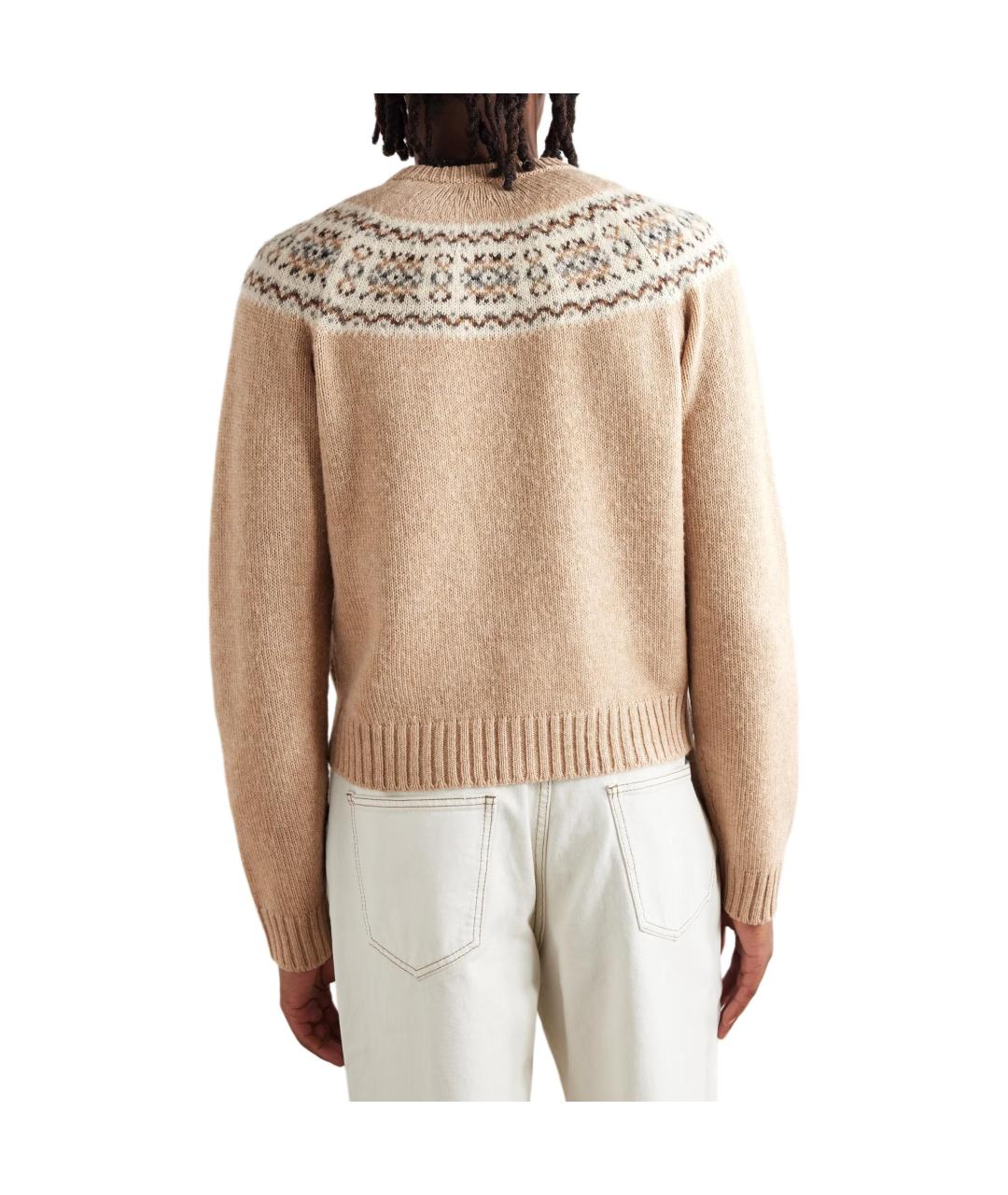 CELINE Бежевый шерстяной кардиган, фото 5