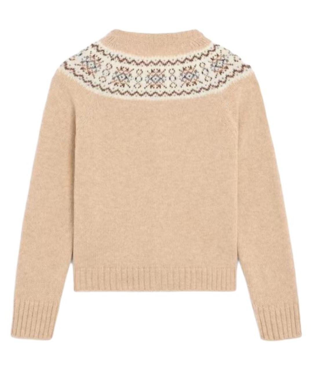 CELINE Бежевый шерстяной кардиган, фото 2