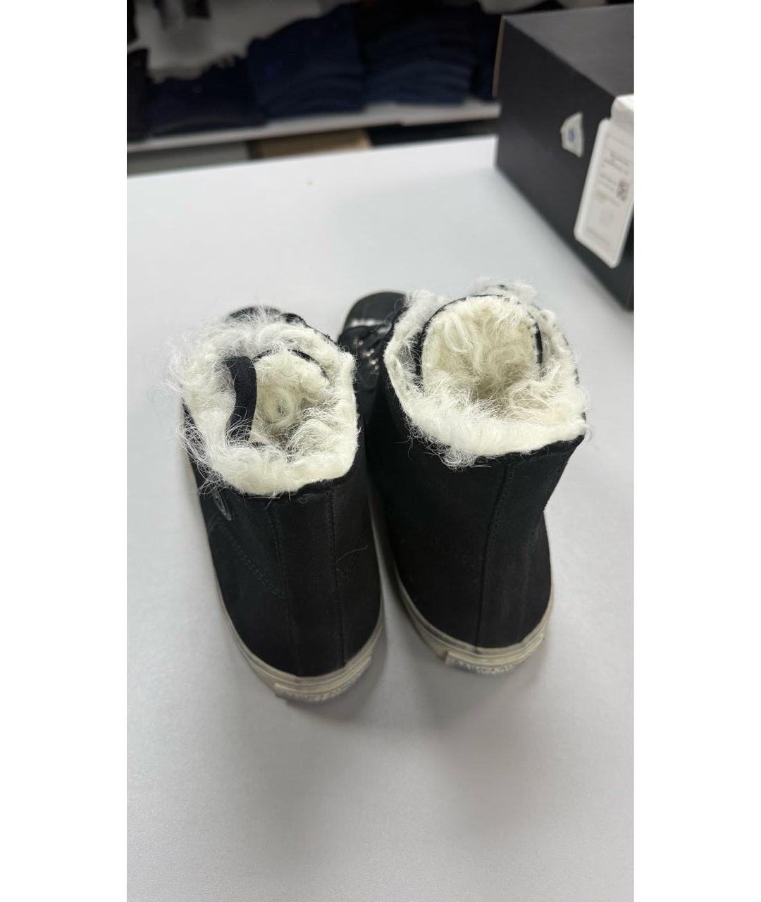 SAINT LAURENT Черные высокие кроссовки / кеды, фото 5