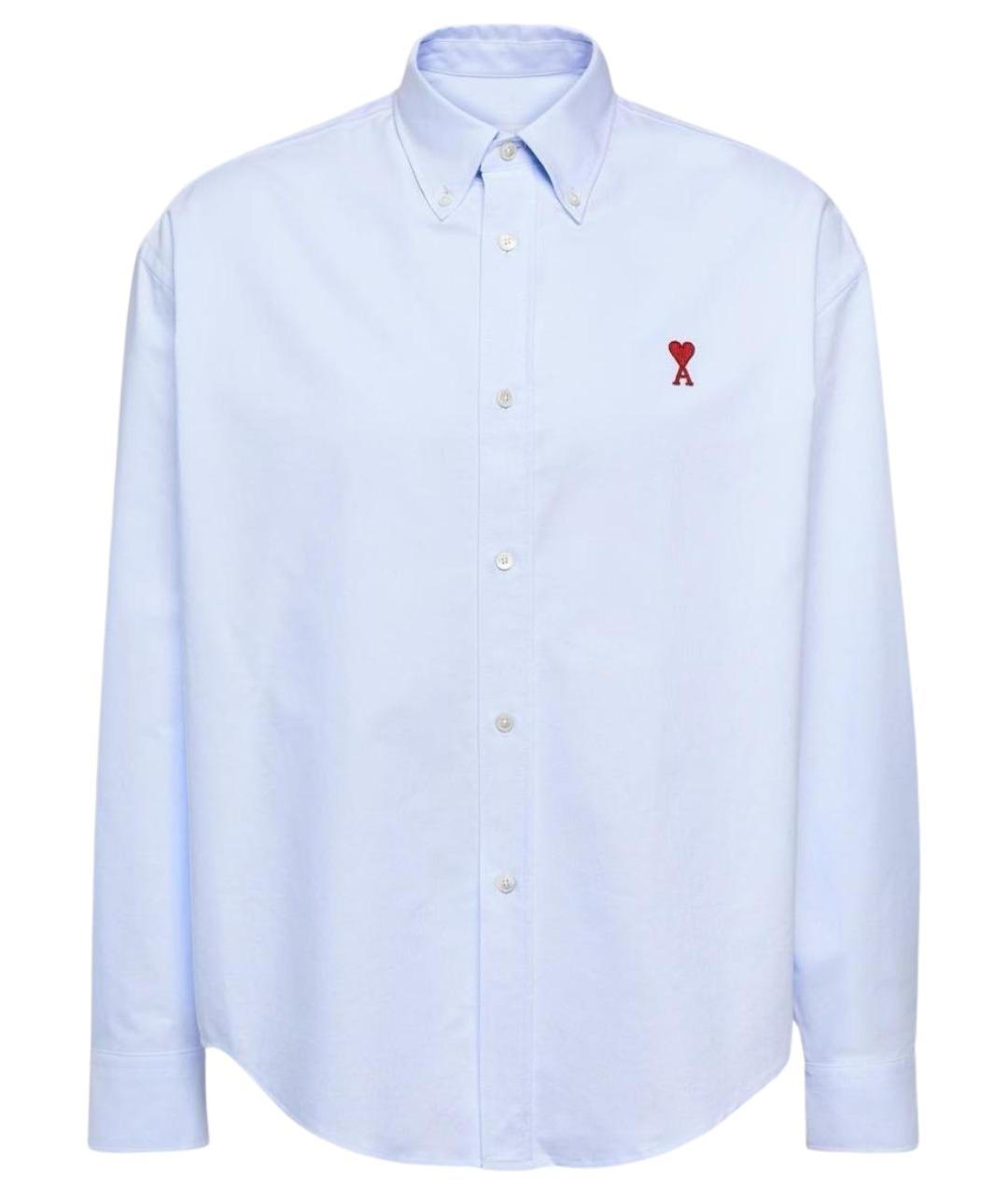 Ami Paris Голубая хлопковая рубашка, фото 1