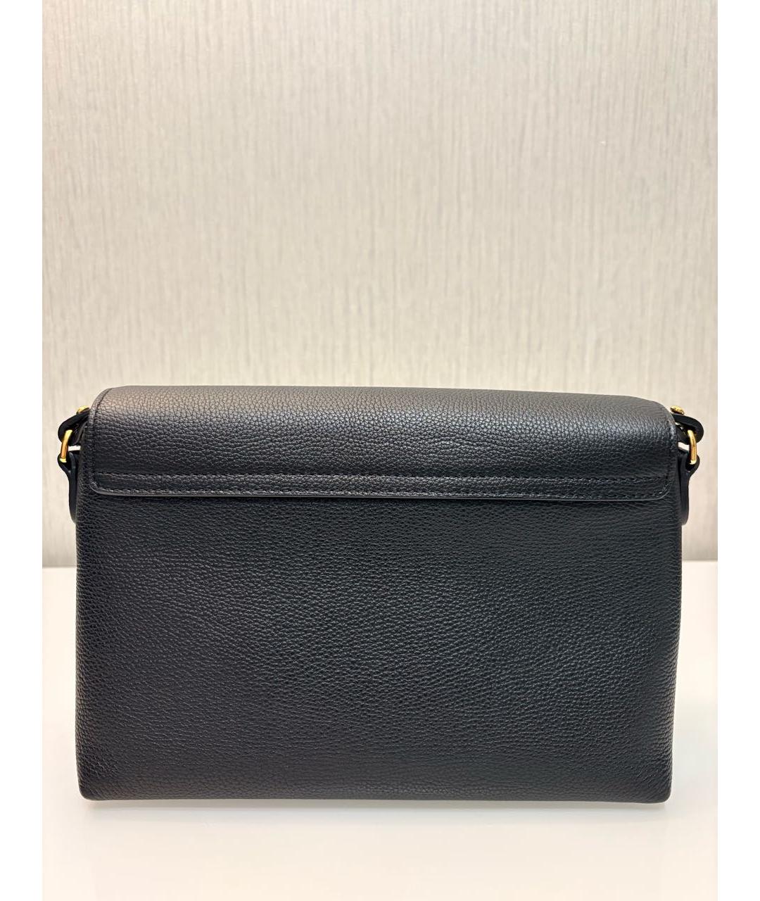 BURBERRY Черная кожаная сумка через плечо, фото 2