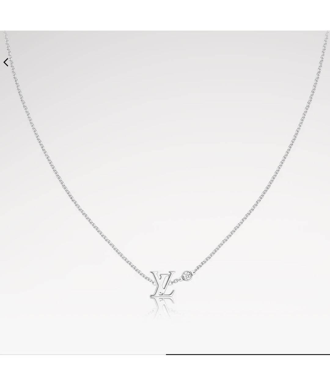 LOUIS VUITTON Серебряное колье из белого золота, фото 7