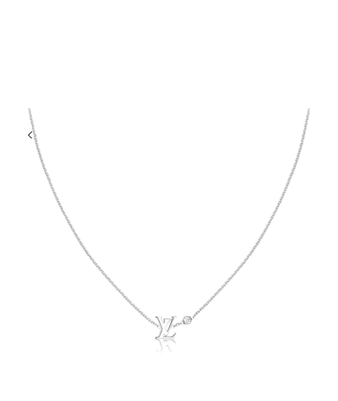 LOUIS VUITTON Серебряное колье из белого золота, фото 1