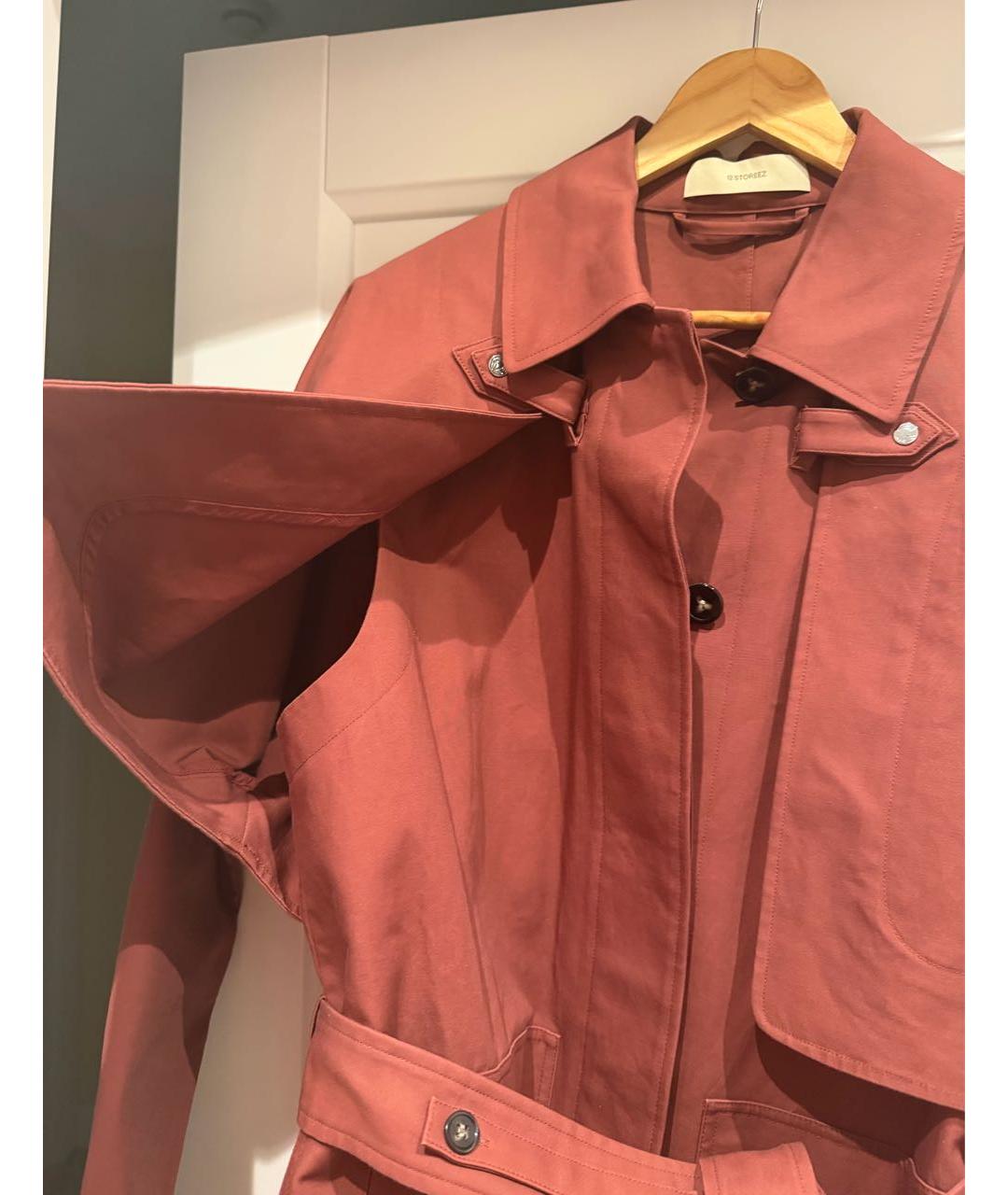 12 STOREEZ Бордовый хлопковый тренч/плащ, фото 2