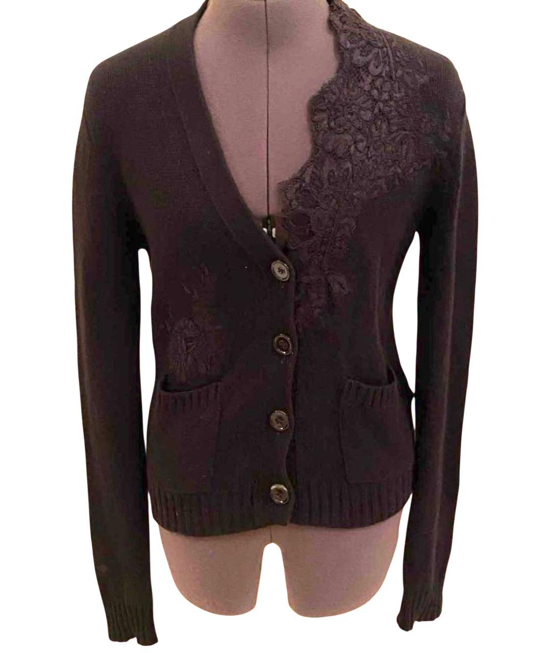 ERMANNO SCERVINO Черный кашемировый кардиган, фото 8