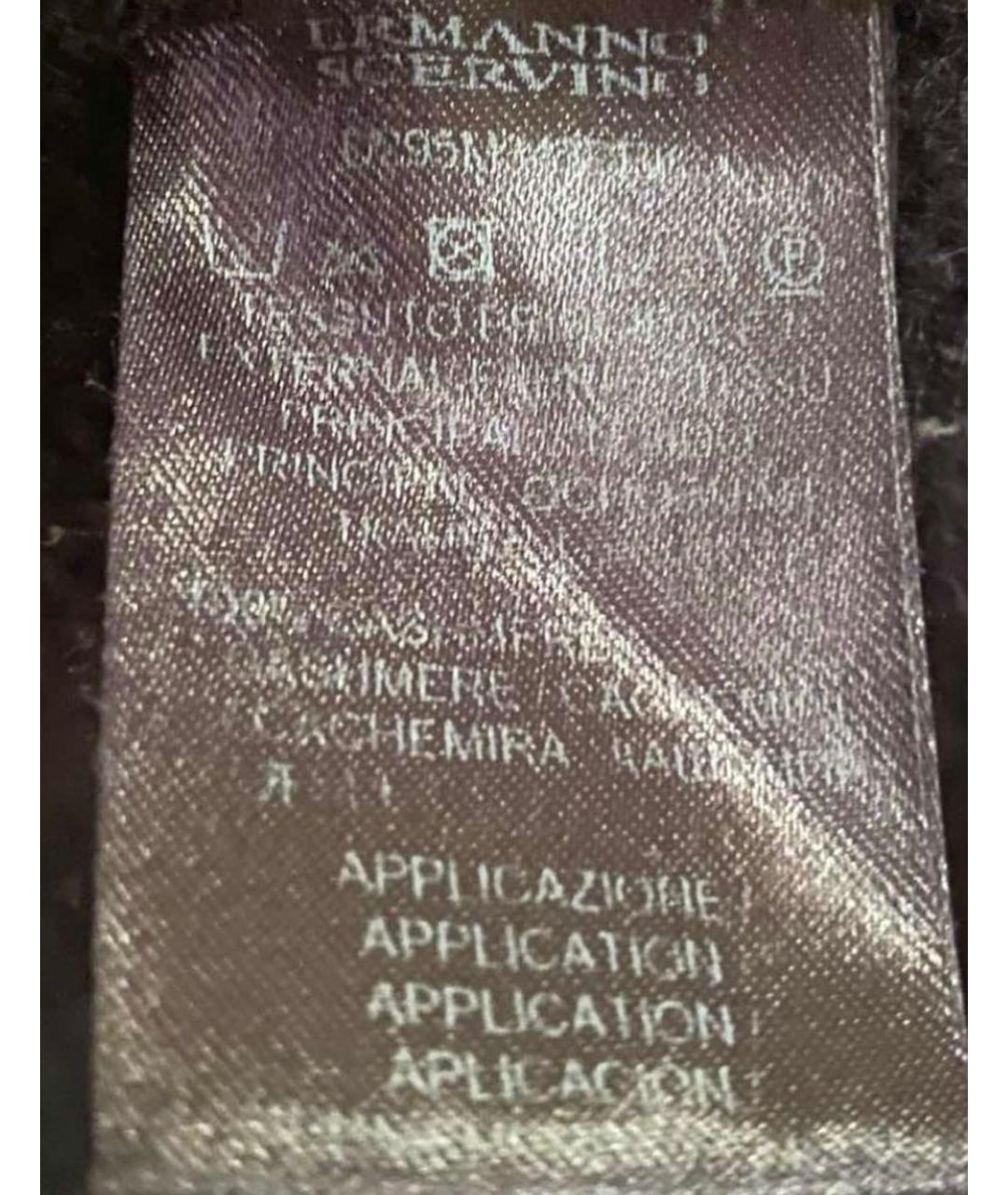 ERMANNO SCERVINO Черный кашемировый кардиган, фото 6