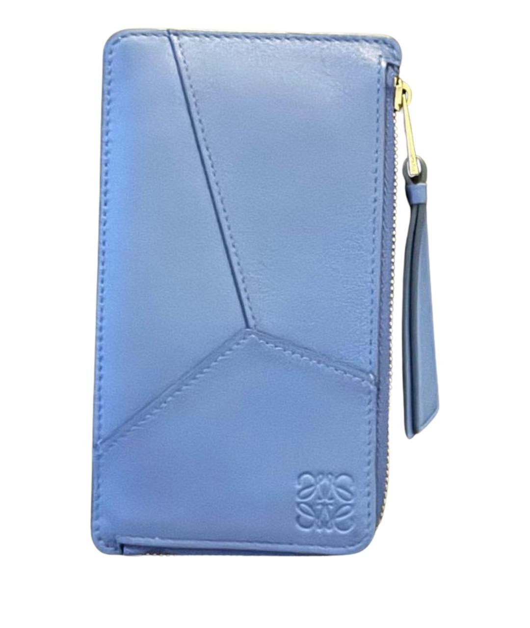 LOEWE Синий кожаный кошелек, фото 1